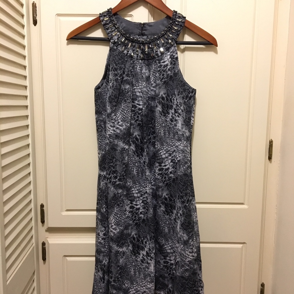 WHBM Dress - Snow Leopard